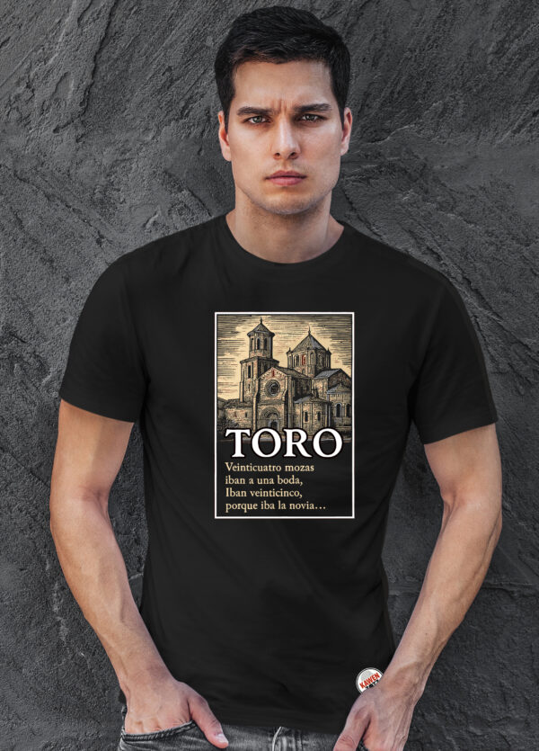 camiseta 24 mozas toro negra chico
