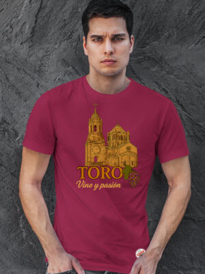 camiseta chicos toro burdeos vino y pasion
