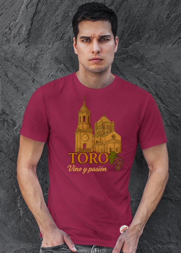 camiseta chicos toro burdeos vino y pasion